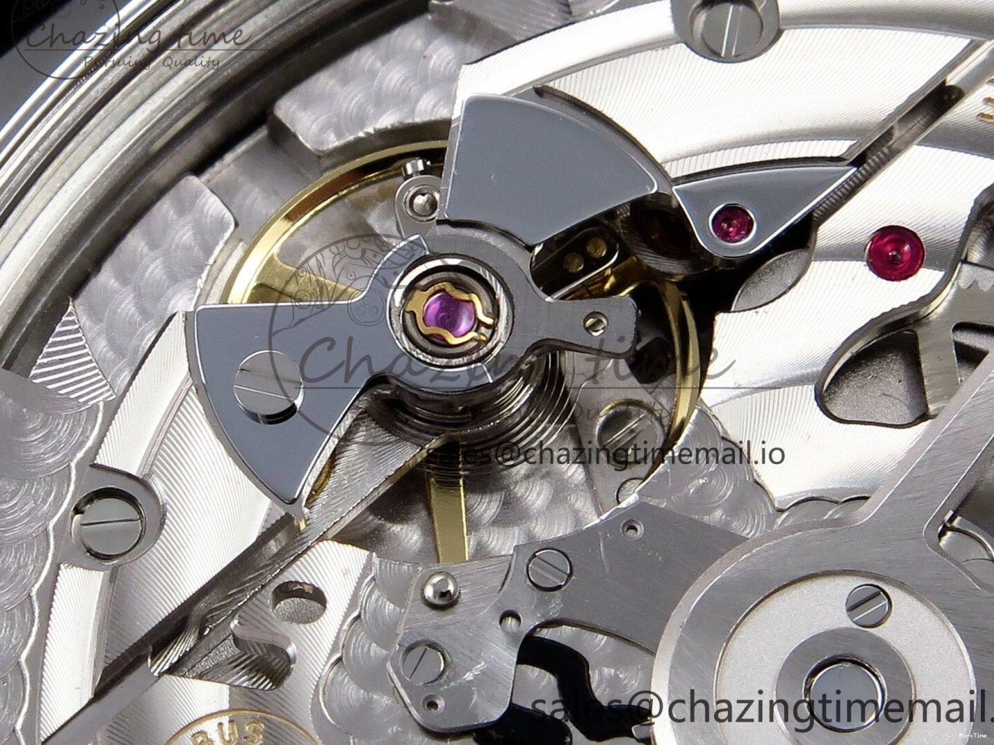 MIROTIME 0308 OnTrend Portugieser Automatic 42mm SS APSF 1:1 Best Edition White RG Dial on Black Leather Strap A 7010